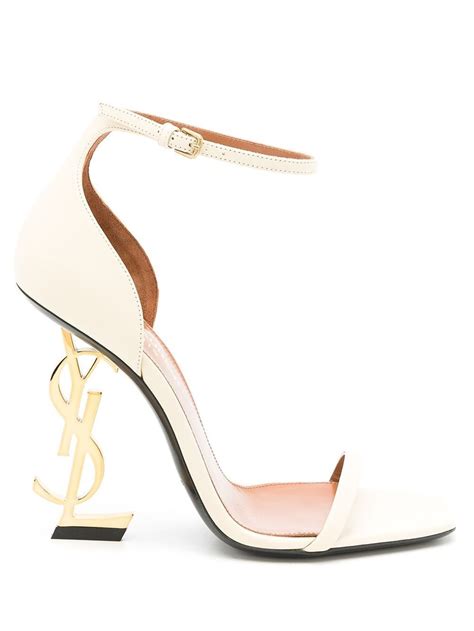 ysl opyum sandals white patent|ysl opyum heels price.